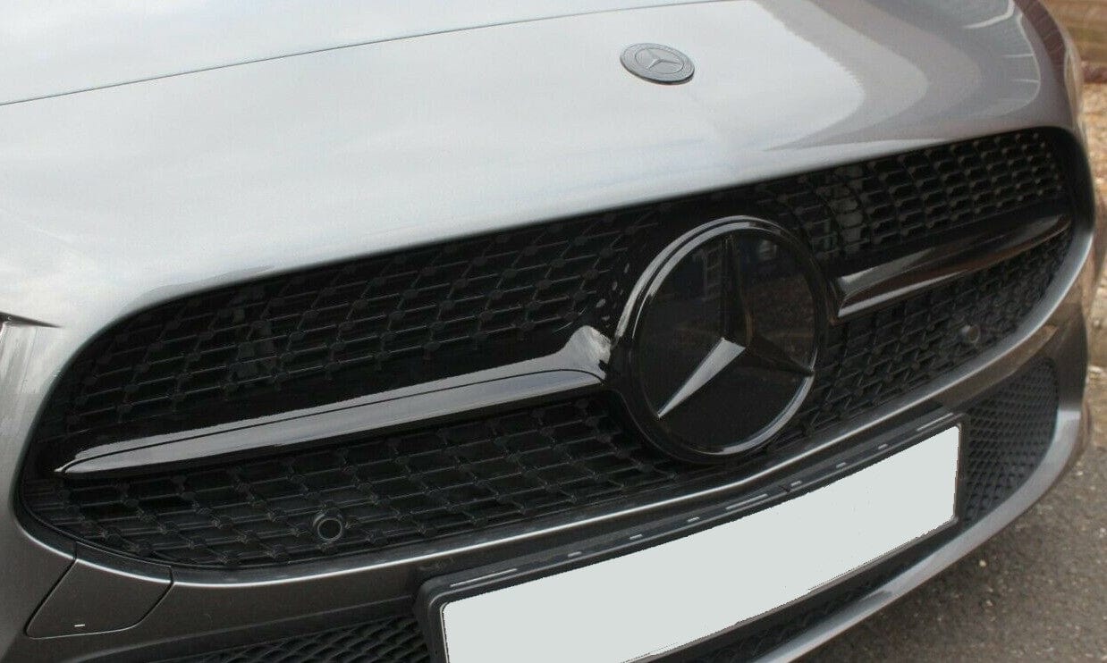 Logo Volkswagen R, grill emblème logo chrome noir accessoires de voiture