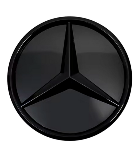 Embleme logo de calandre Mercedes Benz noir brillant