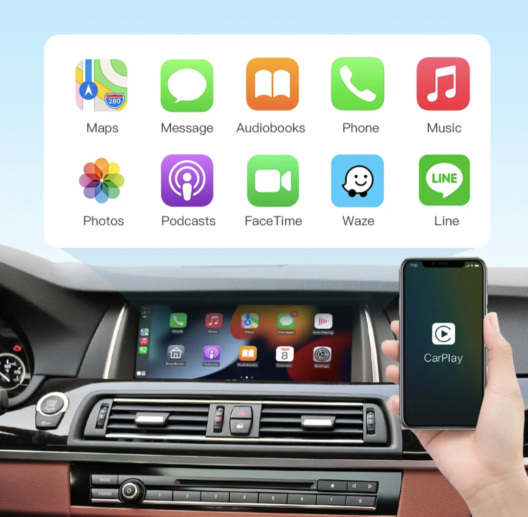 Boîtier Autoradio Android Auto et Apple CarPlay pour BMW Série 1 F20 NBT (2010 à 2019)