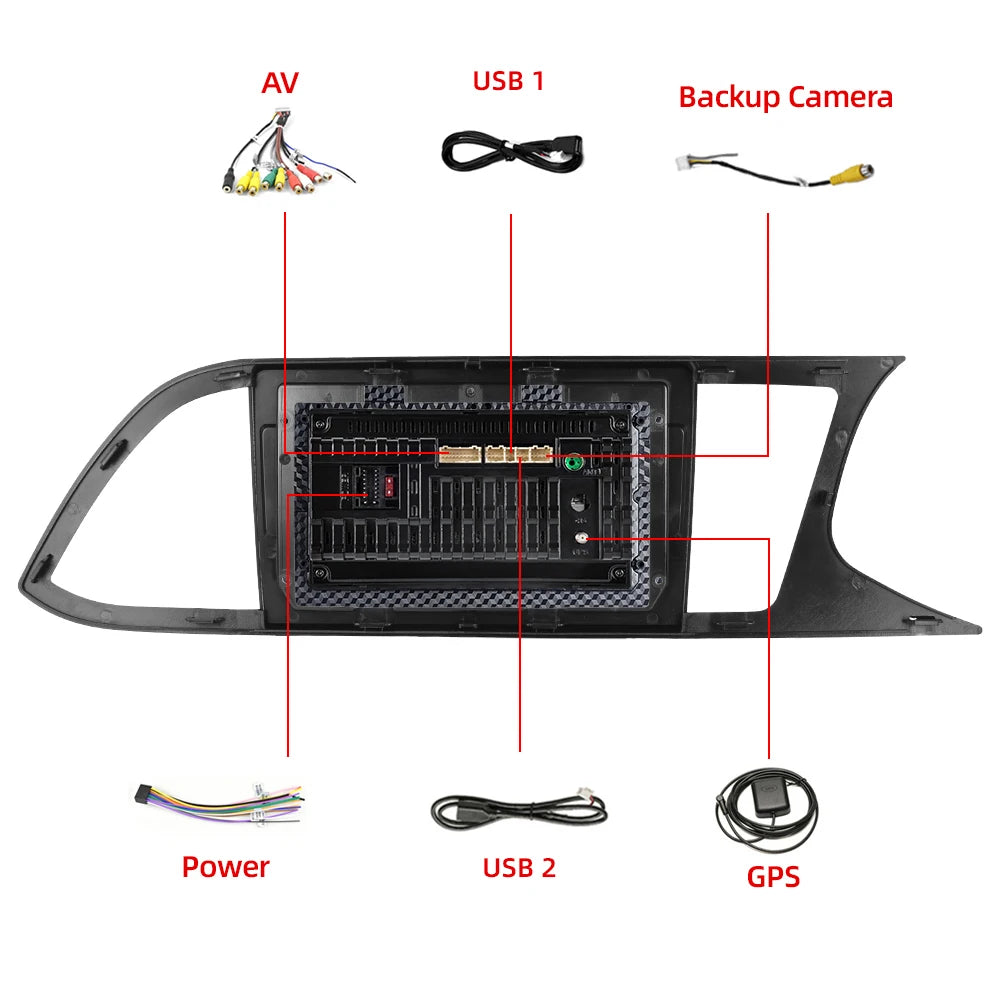 Boîtier Autoradio connecté Android Auto et Apple CarPlay Seat Leon 5F (2012 à 2020)