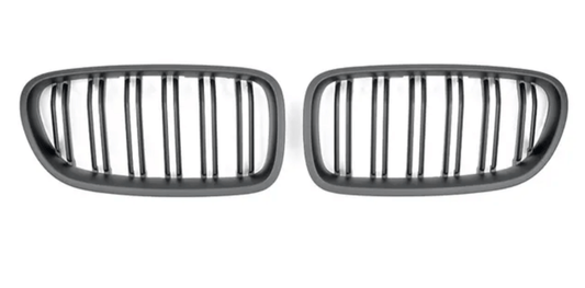 Noir mat Grilles de calandre noires pour BMW Série 5 F10 type M Performance (2013-2020) BMW Série 5 F10 - Grilles de calandre noires type M5 Competition (2010 - 2017)