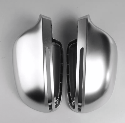 Avec Side Assist Coques de rétroviseurs Argent Mat Chrome pour Audi A4 B8