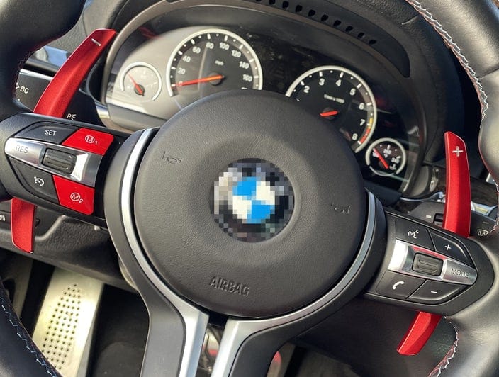 Palette de changement de vitesse pour volant BMW Serie 5 F10 Bleu