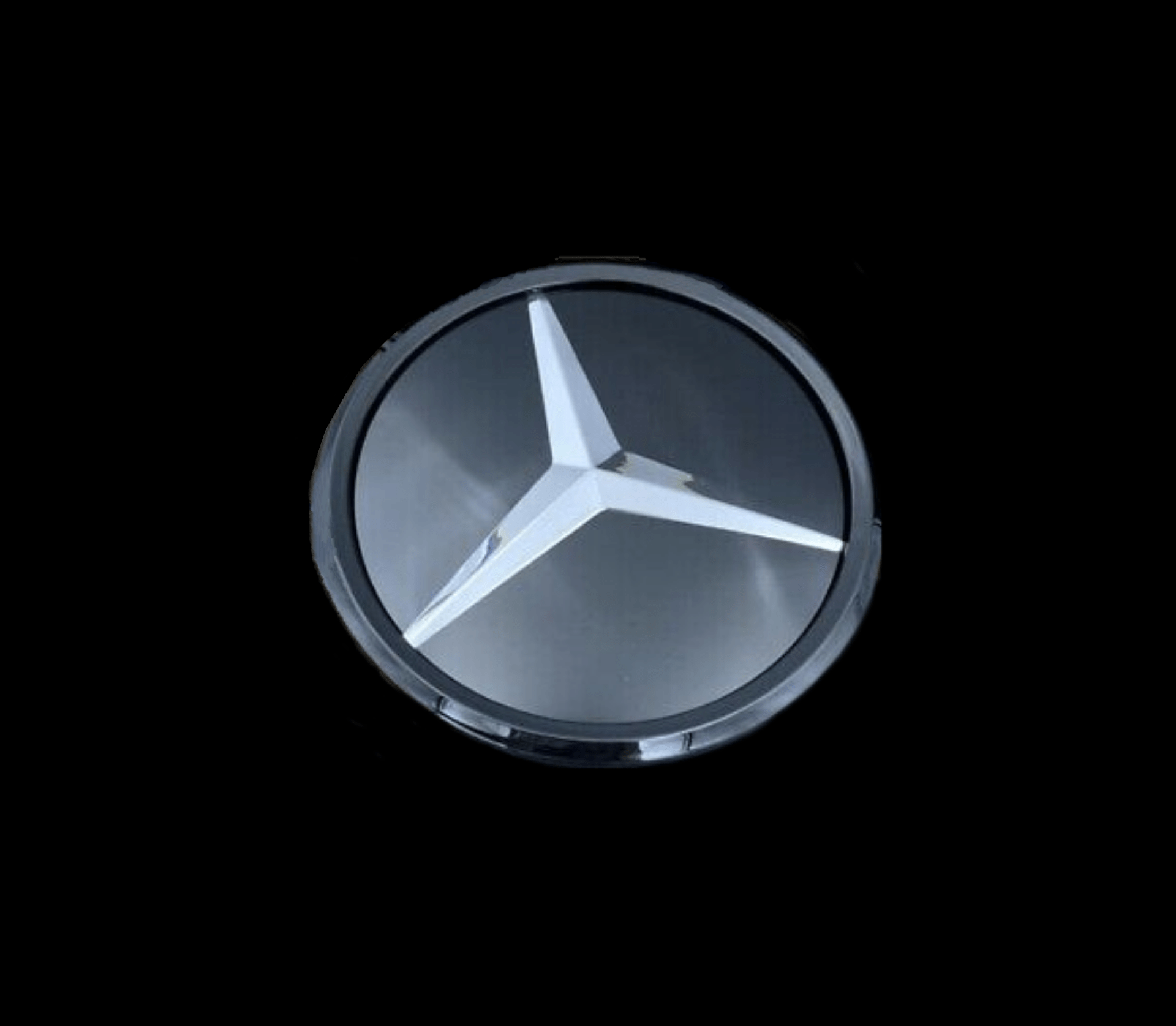 Emblème de calandre logo à l'étoile Mercedes-Benz Noir Brillant